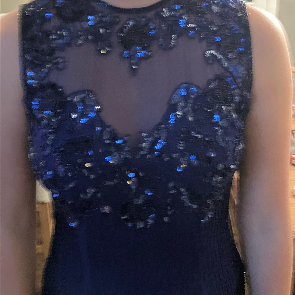 Scala Royal Blue Silk Dress - Picture 4 of 5